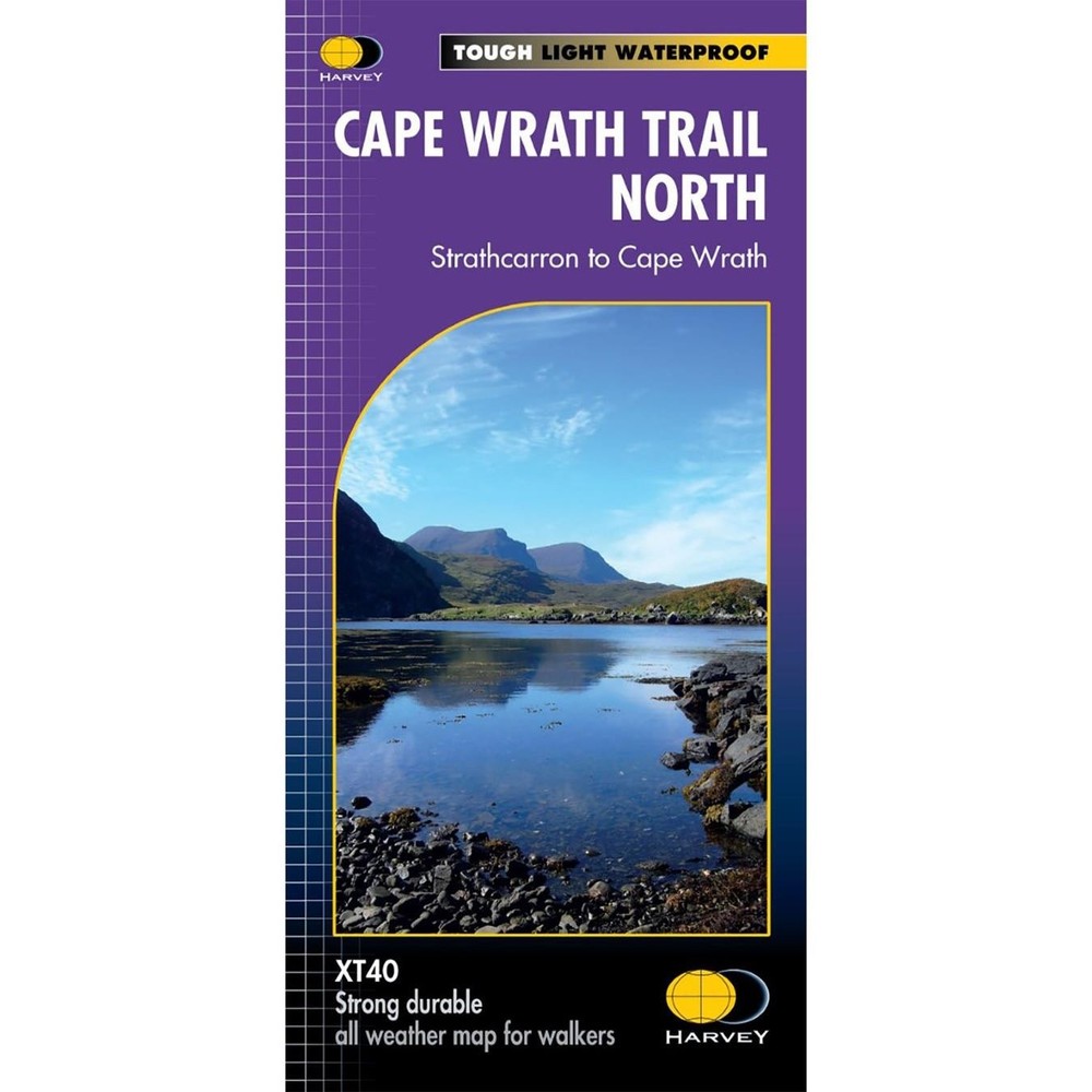Scotland Trail Hiking Map Cape Wrath Trail North Walking Path Route Harvey Maps