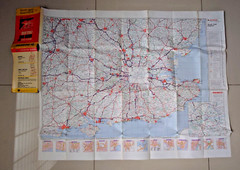 Vintage Dunlop Width-of-Road Maps x 2 SW + SE England 1970’s