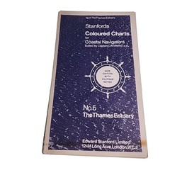 Stanfords Coloured Charts for Coastal Navigators 5 Thames Estuary Map
