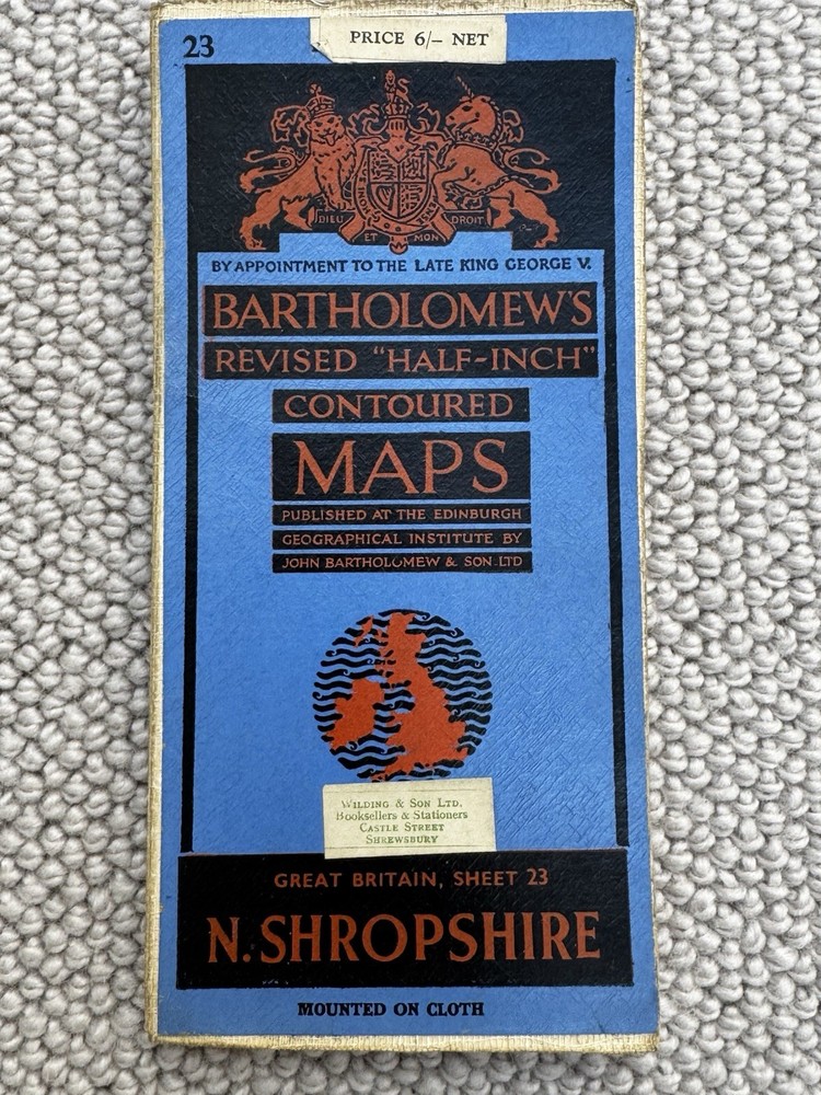 Job lot of 14 vintage maps, including Bartholomew’s Half Inch Cloth Maps