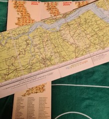 BARTHOLOMEW Half Inch Cloth Maps x5 1970s Vale of Severn Oxford Essex Herts ER