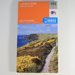 Land’s End Penzance & St Ives – OS Explorer Map 102 – Ordnance Survey – Cornwall