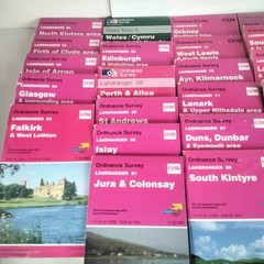 X46 Ordance Survey Map Joblot Bundle Assorted Locations