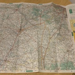 Michelin Map 60 Le Mans Paris No.9 Vintage France Road Map