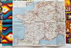 Vintage SHELL CARTOGUIDES FRANCE – 15 ROAD MAPS Complete Set ALAIN CORNIC 1970s