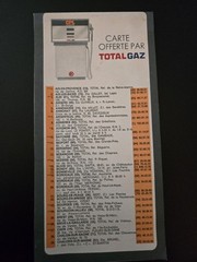 Vintage 1981 GPL Carburant Map Total Totalgaz France LPG Station Directory RARE