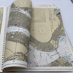 Waterway Guide Chart book New York Waters 1987 Spiral Bound Fold Out Maps Vntg
