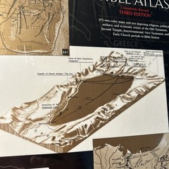 THE MACMILLAN BIBLE ATLAS By Yohanan Aharoni & Michael Avi-yonah – Hardcover