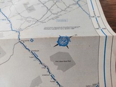 Vintage NRMA Paper Fold Out Map Melbourne – Adelaide Western & Dukes Calder Hwy