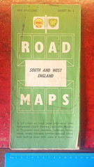 Vintage Shell BP Road Map Sheet No 2 South and West England – (BOX-D)