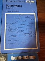 Ordnance Survey Quarter Inch Paper Map 4x