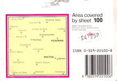MALTON, PICKERING & surrounding area – Ordnance Survey Landranger Map