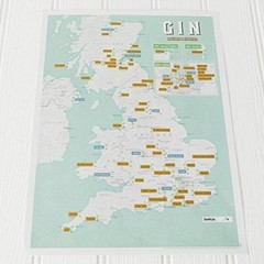 Gin Collect and Scratch Print by Maps International (Wallchart)
