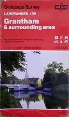 Landranger 130. Grantham. OS 1:50,000 Map. Ordnance Survey. Vintage.