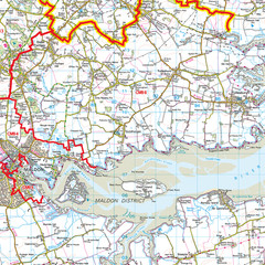 (G68) Map of Chelmsford CM Postcode Sectors, Poster of Chelmsford Postcodes