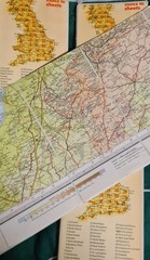 BARTHOLOMEW Half Inch Cloth Maps x4 1970s Welsh SW Wye Valley Pembroke Cardigan