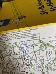 Michelin Map, No 59, of St-Brieuc, St-Malo, Rennes, France.