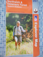 5x MAPS OS Explorer 267 Northwich Delamere Forest 268 Wilmslow Cheshire