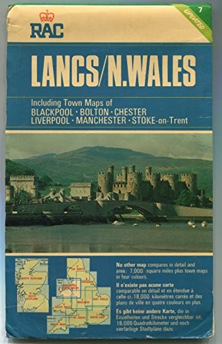 Lancashire & North Wales (Regional … by Royal Automobile Clu Sheet map, folded