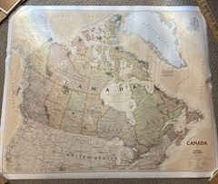 National Geographic Canada Wall Map Classic 38” x 32” 2019 Paper