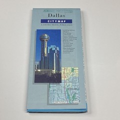 H.M. Gousha Dallas City Map Folded Street Guide