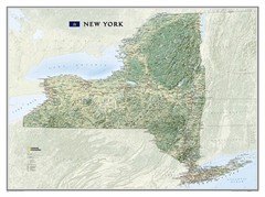 New York, Tubed: Wall Maps U.S. by National Geographic Maps SHEET MAP