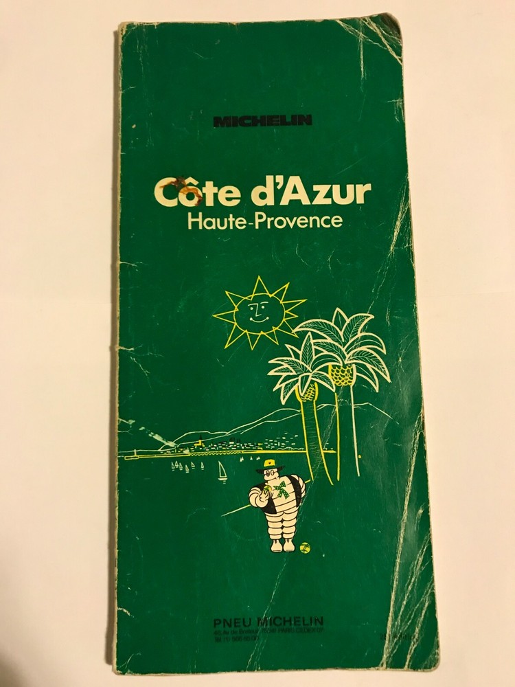 Vintage Cote d’Azur Michelin Tourist Guide 8th Edition Travel Map Info French