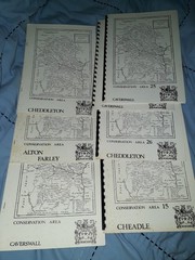 vintage staffordshire geographical ordnance survey drafts synopsis maps