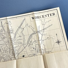 Worcester Street Map Easyfind Series of Maps, Littlebury & Co England