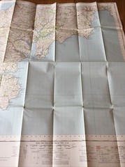 1961 Ordnance Survey One Inch Seventh Series Map 190 Truro And Falmouth