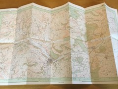 1985 Ordnance Survey Pathfinder Map 950 SO 27/37 Knighton And Brampton Brior