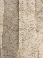 1955 Ordnance Survey One Inch Seventh Series Map 90 Wensleydale (incl Askrigg )