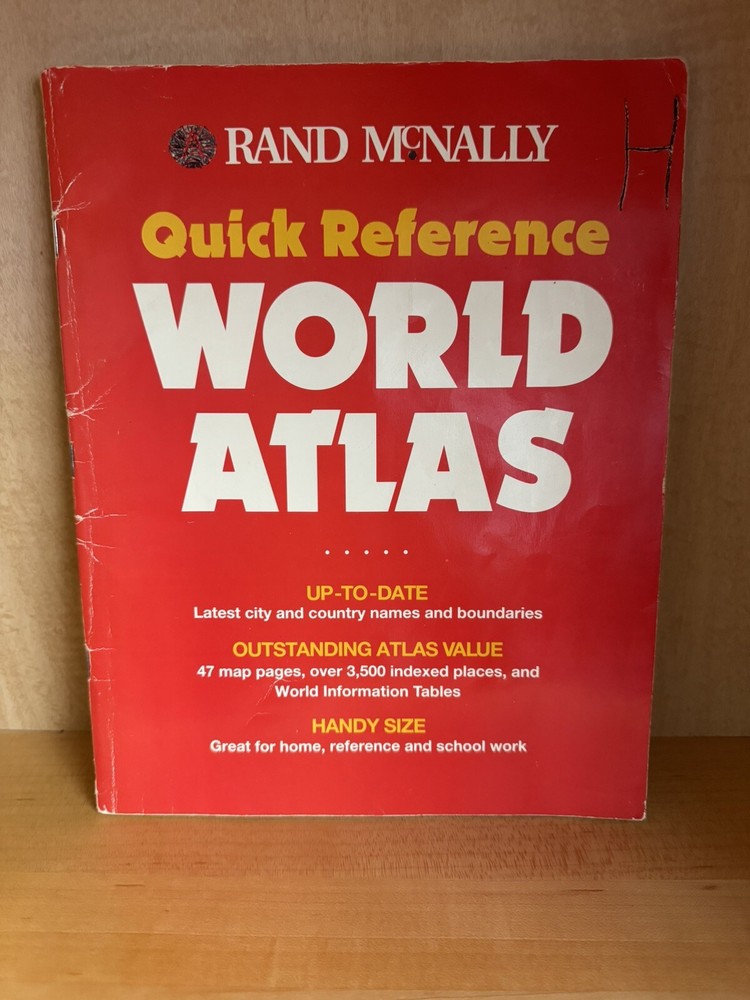 1994 Quick Reference World Atlas Paperback Rand McNally Staff