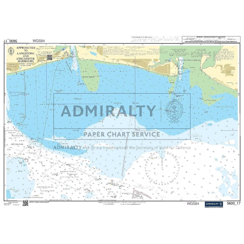 Admiralty Small Craft Chart 5600_17: Approaches to Langstone and Chichester Harb