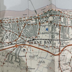 WHITSTABLE HERNE BAY Ordnance Survey Sheet TR16 1:25000 1960 National Grid