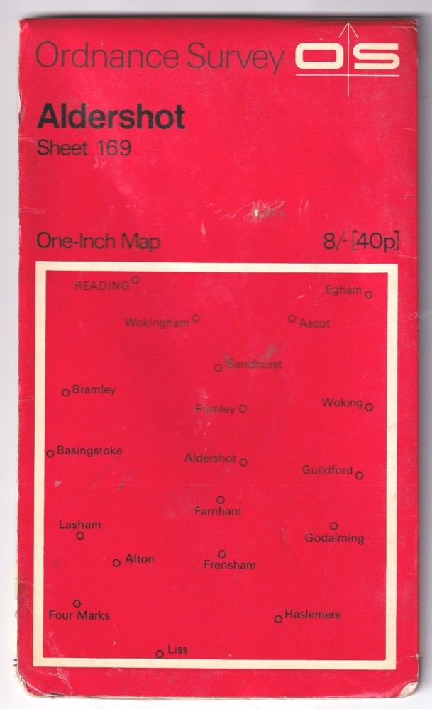 ALDERSHOT – Ordnance Survey One Inch Map