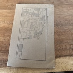 Vintage Rare 1938 McIntosh County Oklahoma Soil Survey US Dept Agriculture Map