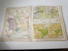 Philips 1931 Monmouth Edition School Book World Atlas Visual Contour Map