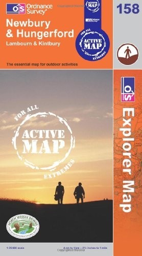 Newbury & Hungerford OS Explorer Map Active 158 Sheet map, folded Book The Fast