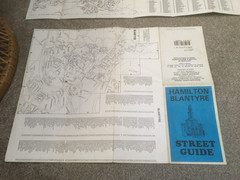 BUNDLE OF 22 VINTAGE STREET MAPS SCOTLAND
