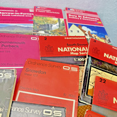 Vintage Ordnance Survey Shell Michelin BP AA British Road Travel Maps Bundle x33