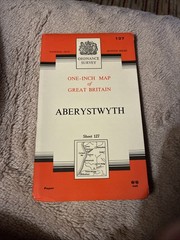 Ordnance Survey Map – Seventh Series – Sheet 127 – Aberystwyth – Published 1952