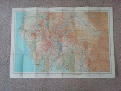 Bartholomews English Lakes Old Map