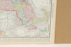 Vermont and Massachusetts Rand McNally 1898 Atlas of the World 14″ x 11″