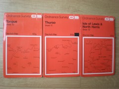 1-190 SET 1960’S 1970’S ONE INCH SCOTLAND OS ORDNANCE SURVEY MAPS JOB LOT BUNDLE