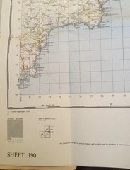 1961 Ordnance Survey Seventh Series One Inch Map 190 Truro And Falmouth