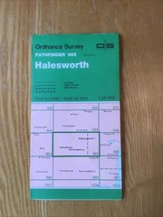 1987 Ordnance Survey Pathfinder Map 965 TM 27/37 Halesworth (incl Fressingfield