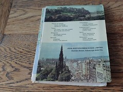 Edinburgh City Plan Bartholomew Tourist Map Large Fold Out
