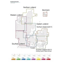 Denmark – North Jutland & Læsø cycle map 1:100K inc tourist info, city maps