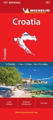 Croatia – Michelin National Map 757 by Michelin (Sheet map, folded)